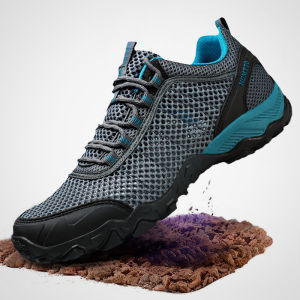 HUMTTO Outdoor Climbing Shoes Mens Summer Mesh Drainage Breathable Mountain Climbing Sports Anti-slip Water Shoes Men