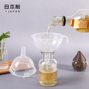 Japan Import Nakaya Funnel Bottle Travel Bottles Kitchen Transparent Small Funnel Discharge Spout Sub-Packaging Funnel 2
