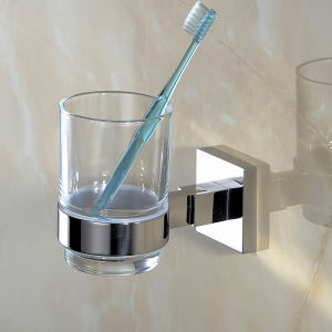 Creative Simple Home Transparent Hotel Glass Toothbrush Cup