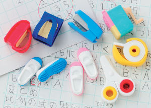 Cute Puzzle 3D Simulation IWAKO Eraser Toothpaste Toothbrush Toilet Stationery Instrument Cartoon Shape for Students And Office Workers