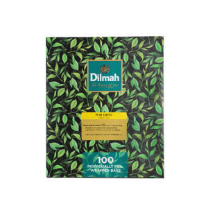 Food and Beverage Special Pack: Sri Lanka Imported Dilma Pure Natural Green Tea - 100 Tea Bag Pack