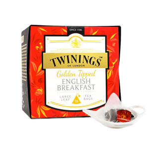 ▼TWININGS UK Chuanning Black Tea Big Leaf Platinum Gold English Breakfast 15 Bags of Tea New Goods in September 23✿