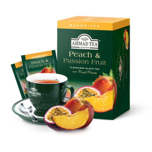 ❦Imported British Yaman tea AHMAD peach  passion fruit black tea 20 bags English fruit tea bag tea bag❊
