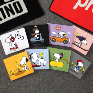 100% Pure Cotton Short Sleeve T-Shirt Womens Summer New Cartoon Snoopy Stylish Student Couples Top Korean Loose Fit round Neck