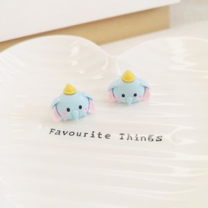 Dễ Thương Hàn Quốc Hoạt Hình Dumbo Q Phiên Bản Nửa-3D Không Xuyên Kẹp Tai Nhọn Thời Trang Sành Điệu Trang Sức Tai Cho Bé Gái Và Phụ Nữ