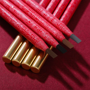 Golden Rose Brush Eyebrow Pen Chinese-style Chopper Cutting Waterproof Sweat-proof Long-lasting Color Brush Brush for Beginners Makeup