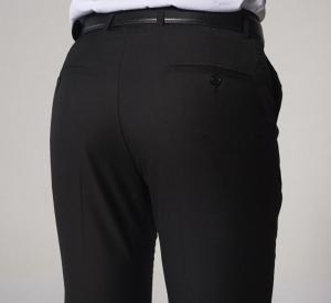 Black Slim-Fitting Iron-Free Business Working Business Suit