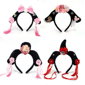 Antique Style Gege Internet Celebrity Table Runner Qing Dynasty Noble Headband