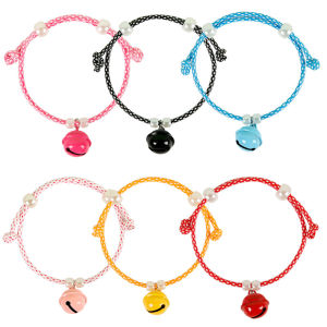 Pet Dog Collar Small Size Dogs Poodle Bell Small Dog Harness Kittens Identification Collar Cat Necklace Supplies