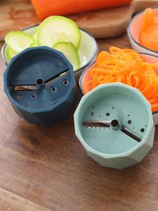 Vegetable and Fruit Radish Cutter Double-Sided Available Salad Spiral Slicer Multi-Functional Spiral Shape Carved Slicer Slicing Tool