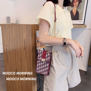 Vintage Real Leather Crossbody Phone Bag for Women Chain Strap Vertical Style New 2025 Versatile Retro Wallet Dual Use