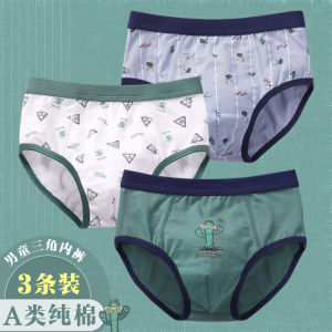 กางเกงชั้นในชายผ้าฝ้ายแท้ ทรงสามเหลี่ยม สำหรับเด็กชาย วัยกลางคนและวัยโต กางเกงชั้นในชาย ทรงบ็อกเซอร์ สำหรับเด็กวัยต่างๆ