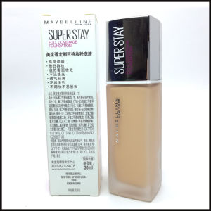 ♢Maybelline Custom Giant Makeup Foundation 30ml High Concealer Matte Fog Face Oil Control Breathable Lightweight Not Easy to Take off Makeup♨