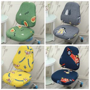 Universal Detachable Student Chair Cover Waterproof Study Seat Cushion Adjustable Height Korean Style Home Fabric Dining Chair Pad