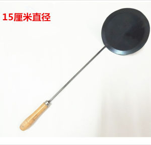 Fuzhou Hunan Oyster Cake Spoon Tool Black Iron Spoon Fried Pancake Double-Sided Bubble Scallion Pancake