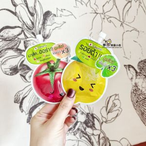 ❂Thailand Smooto Sample Tomato Sleep Mask 711 Essence Sunscreen Lemon VC Brightening Moisturizing Cream♡