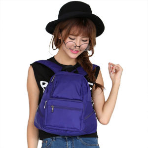 Womens Extra-Wide Cotton-Padded Double Backpack Travel Pocket