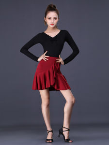 กระโปรงรำลาตินสำหรับผู้หญิง กระโปรงยาวครึ่งตัว กระโปรงรำลาตินแบบใหม่ กระโปรงรำลาตินสำหรับการแสดง กระโปรงรำลาตินแบบมืออาชีพ