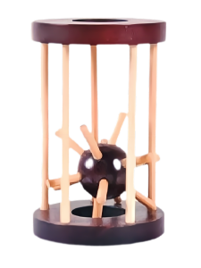 Middle School Mathematics Geometric Thinking Teaching Aids School Science and Technology Museum Creative Student Science and Education Puncture Burr Puzzle Gift for the Elderly