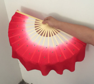 Silk Dance Fan Yangko Double-Sided Childrens Square Dance Gradient Color Performance Adult Jiaozhou Performance Dancing Fan