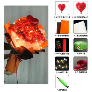 Valentines Day Handmade Gift Wrapping Paper Material Bouquet of Flowers with Money Cant Buy for Girlfriend Birthday