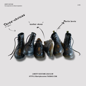 British-Style Retro Carved Leather Shoes Dr. Martens Boots