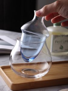 Phong Cách Nhật Bản Nhỏ Bộ Rượu Thủy Tinh Đá Màu Xanh Sử Dụng Tại Nhà Làm Nóng Rượu Nồi Trắng Cốc Rượu Sáng Tạo Bình Đựng Phụ Kiện Uống Nước