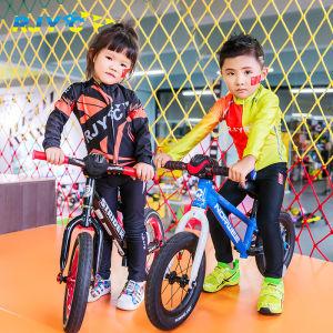 Quick Dry Breathable Long Sleeve Cycling Suit for Kids Balance Bike Riding Male Female Baby Roller Skating Wear Spring Summer