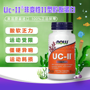 ✦now foods Uc-II type non-denatured collagen noao cartilage joint protection♗
