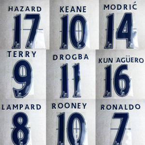 2007 2013 Premier League Flocking Number Blue Ronaldo Keane Drogb Lampard Aguero