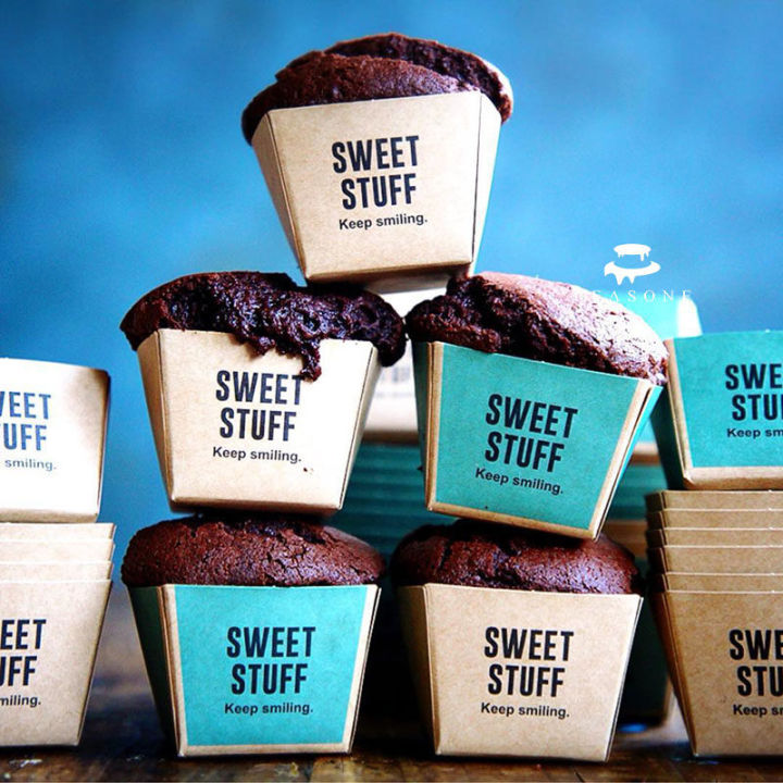 Japanese-Style Square Chiffon Sponge Muffin Hokkaido Pound Cake Paper ...