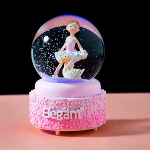 Crystal Ball Music Box Dancing Ballet Little Girl Music Box Christmas Girl Children Gift Creative Birthday Gift