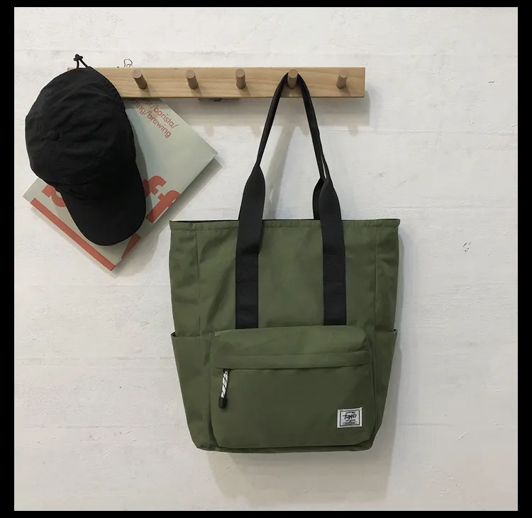 Canvas book bag best sale