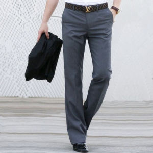 Slim Fit Youth Business Draping Non-Ironing Straight Slightly Flared