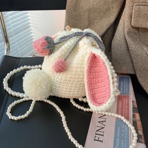 Hand-Woven Cute Strawberry Rabbit DIY Material Package