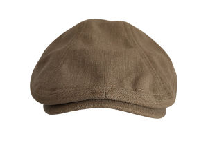 หมวกเบเร่ต์ผ้าลินินสไตล์ย้อนยุคสำหรับผู้หญิง หมวกปากเป็ด หมวกทรงกลม หมวกฤดูร้อน หมวกทรงปากเป็ดสีขาว ขนาดเล็ก สำหรับผู้ชายและผู้หญิง