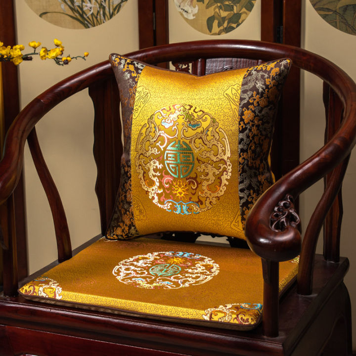 Chinese Style Rosewood Sofa Seat Cushions Cocoanut Matting Solid Wood