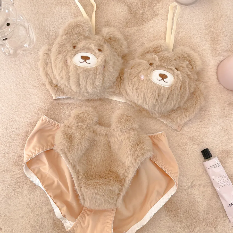 Cute plush bra underwear Japanese cartoon rabbit underwear small