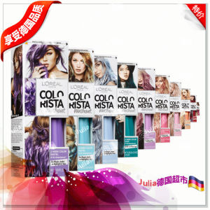 ✻France L#39ore L#39Oreal colorista Color Hair Dye Cream Apple Peacock Green Pink Yellow※