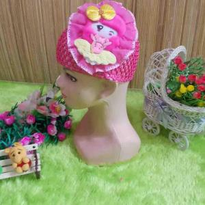 kembarshop - set 2pcs turban jaring bayi motif random 0-12bulan
