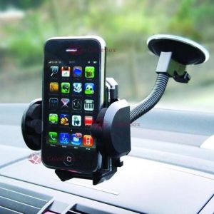 Universal Phone Holder Mobil Untuk HP / GPS Car Holder Handphone Holder Mobil Holder handphone Long Head Version - Hitam