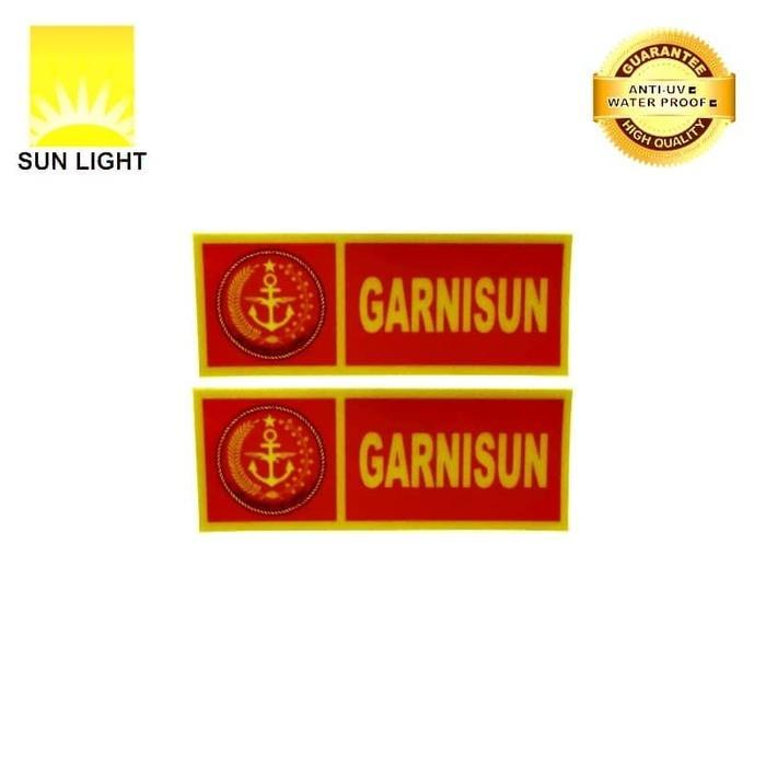 STIKER SIGN PLAT GARNISUN