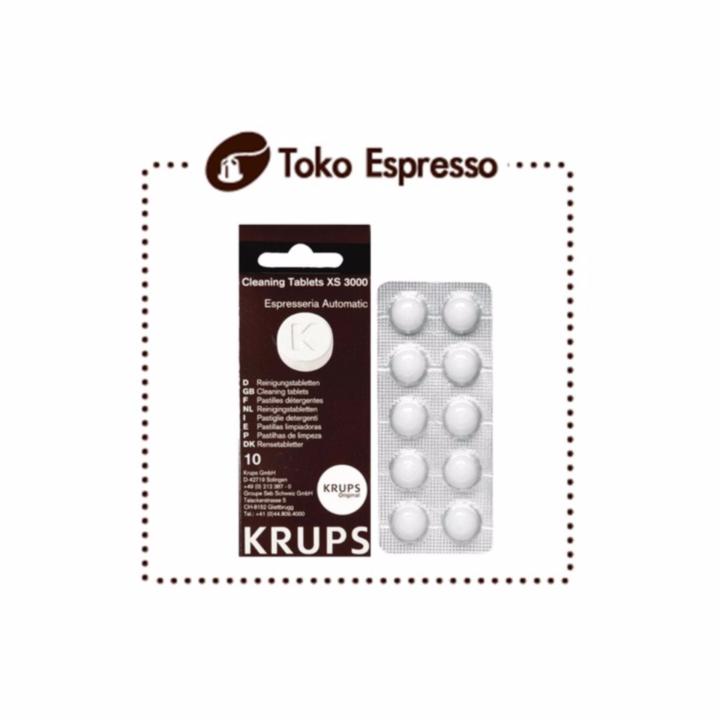 KRUPS XS3000 Cleaning Tablet for Fully Automatic Coffee Machine XP EA