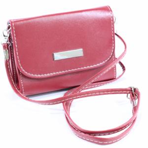 TOKO49 - Tas Selempang Wanita Tas Bahan Kulit Elegan warna Merah