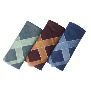 Sapu Tangan Katun Pria Isi 3Pcs - Multi Color