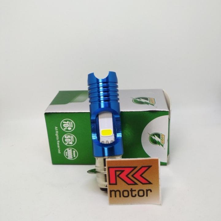 Lampu motor bebek dan matic LED arus DC fitting h6 RTD
