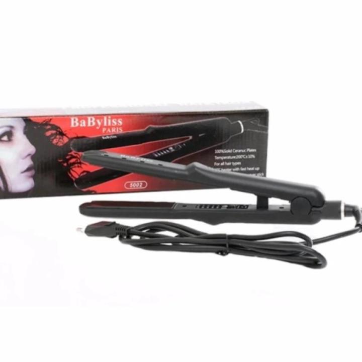 BABYLISS 5002 HITAM Alat CATOK Rambut CATOKAN Hair Iron Ceramic