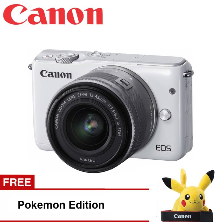 Canon EOS M10 Kit EF-M15-45mm Free Pokemon Edition | Lazada Indonesia