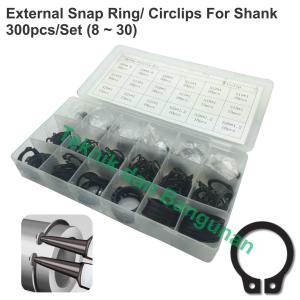 External Snap Ring/circlips For Shank 300pcs/set (8~30)