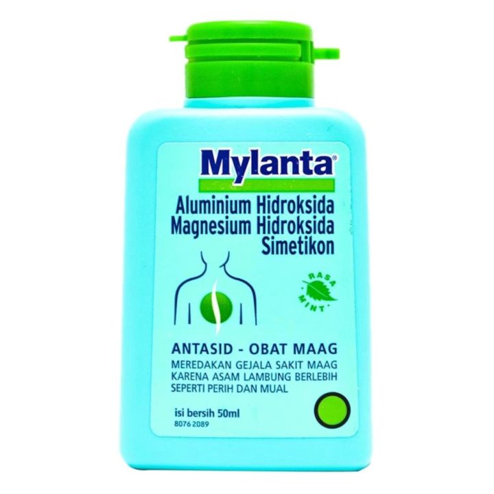 Mylanta Liquid 50 Ml - Mylanta Syrup, Obat Maag, Meredakan Gejala Sakit Maag, Asam Lambung, Nyeri Lambung, Tukak Lambung